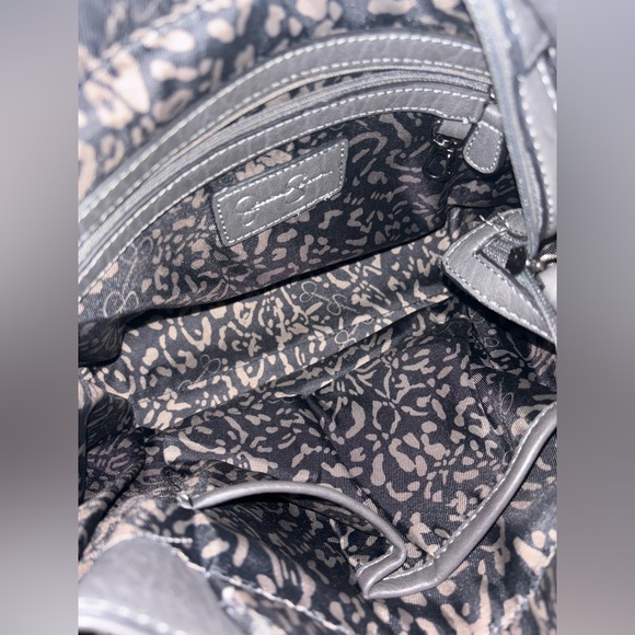 Jessica Simpson charcoal gray purse/shoulder bag, EUC - Picture 9 of 16